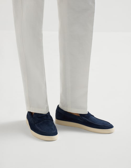 Loafer sneakers Navy Blue Man - Brunello Cucinelli