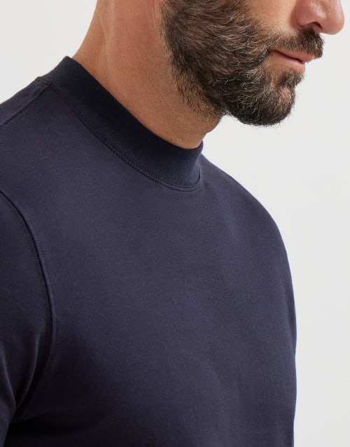 T-shirt in jersey Blu Navy Uomo - Brunello Cucinelli