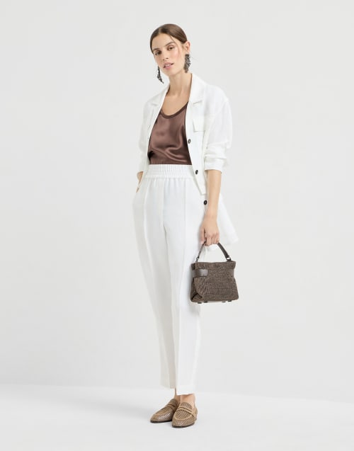 Satin top Brown Woman - Brunello Cucinelli