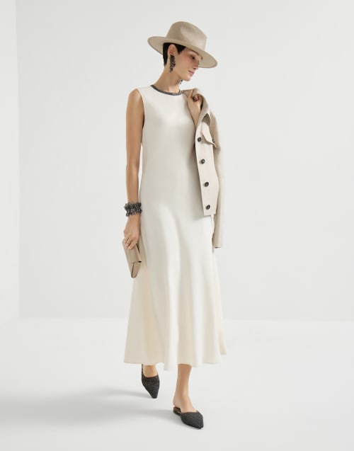 プレシャスカラー ドレス アイボリー レディース - Brunello Cucinelli