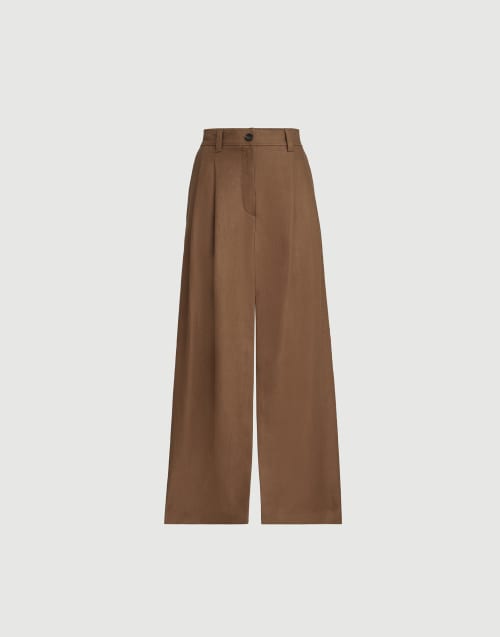 Jupe Sartorial Caramel Femme - Brunello Cucinelli