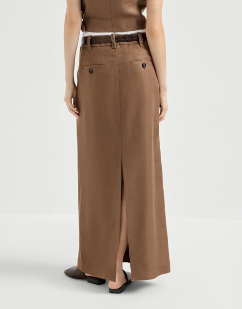 Jupe Sartorial Caramel Femme - Brunello Cucinelli
