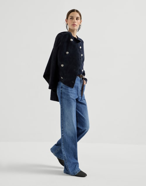 Contemporary Loose trousers Denim Woman - Brunello Cucinelli