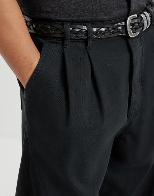 Lightweight denim trousers Black Man - Brunello Cucinelli