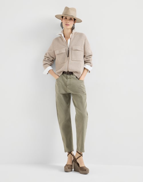 Suede espadrilles Brown Woman - Brunello Cucinelli