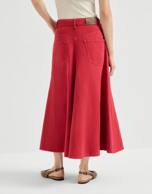 五袋喇叭式半身裙 红色 女款 - Brunello Cucinelli