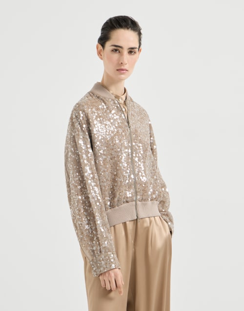 Кардиган Dazzling Mirage Веревка Женщина - Brunello Cucinelli