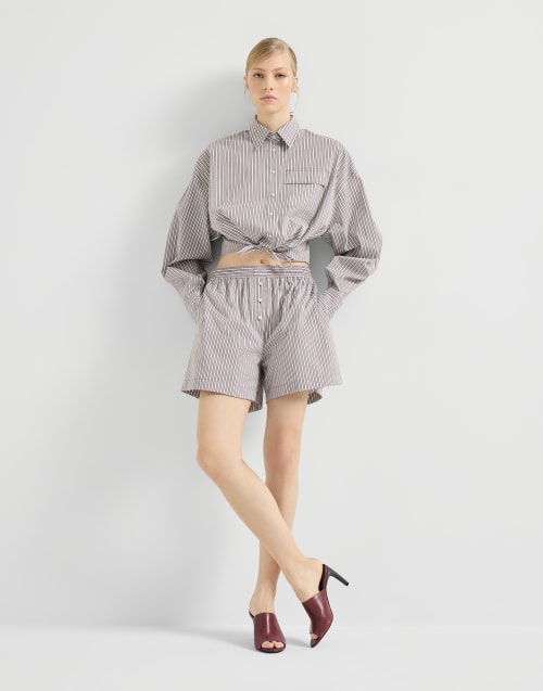 经典皮穆勒鞋 砖红色 女款 - Brunello Cucinelli