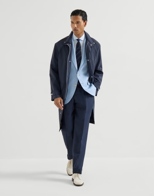 Veste déstructurée à chevrons Azur Homme - Brunello Cucinelli