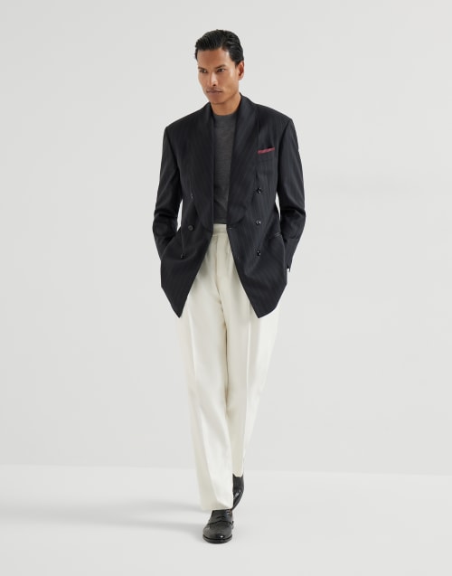 Pantalon pour smoking Blanc Cassé Homme - Brunello Cucinelli