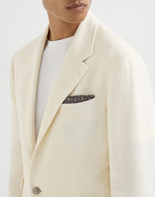 Einstecktuch mit Muster Haselnuss Herren - Brunello Cucinelli