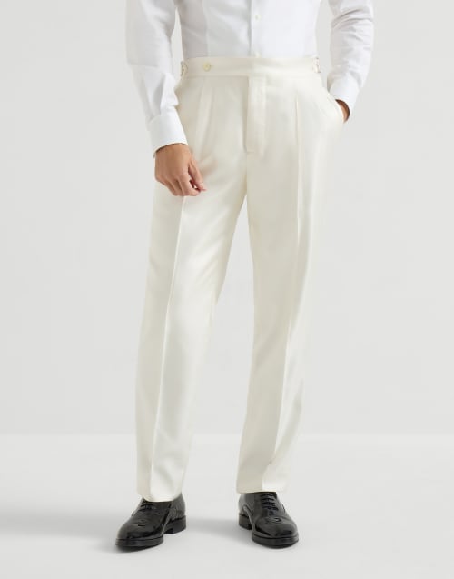Tuxedo trousers Off-White Man - Brunello Cucinelli