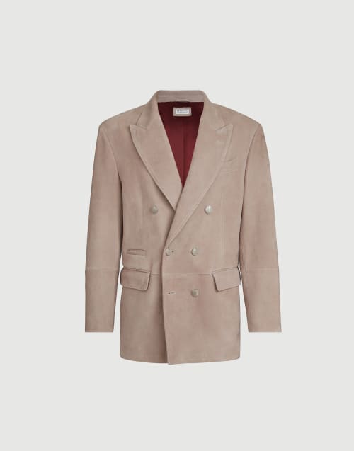 Chaqueta de piel de ante Yuta Hombre - Brunello Cucinelli