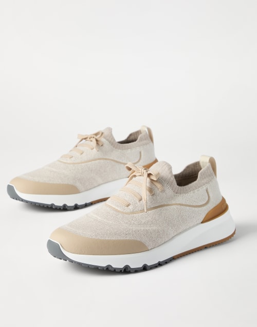 Knit runners Beige Man - Brunello Cucinelli