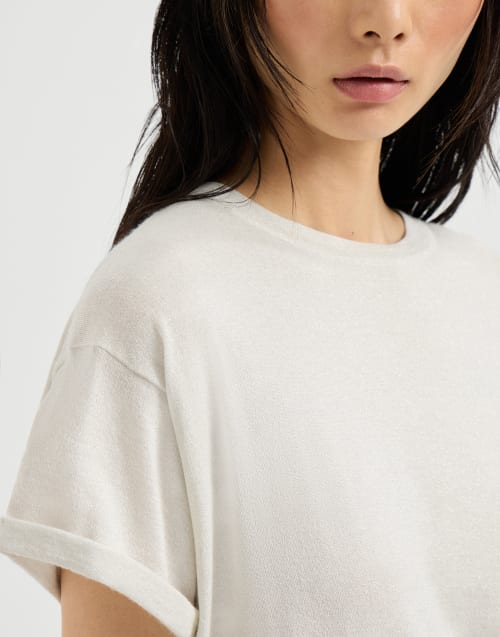 Cashmere and silk lightweight sweater White Woman - Brunello Cucinelli