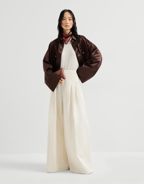 Cashmere and silk lightweight sweater White Woman - Brunello Cucinelli