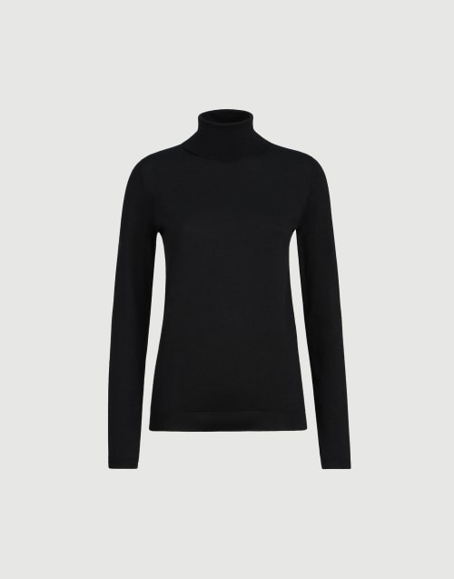 Cashmere and silk Sparkling sweater Black Woman - Brunello Cucinelli