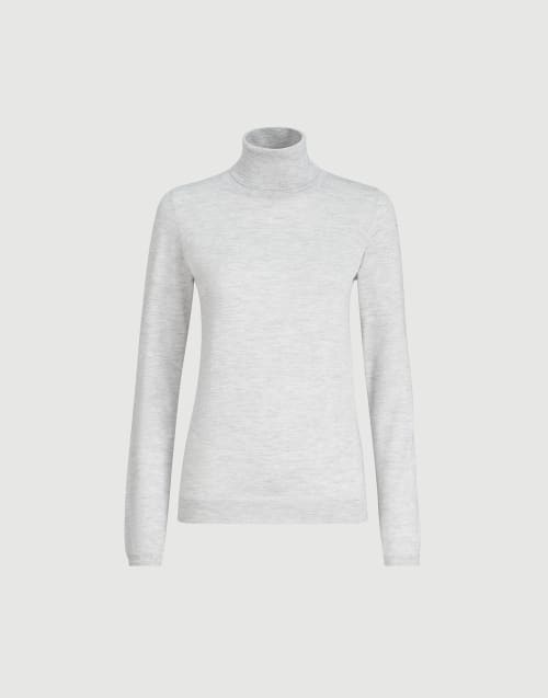 Джемпер из кашемира и шелка Sparkling Светло-Серый Женщина - Brunello Cucinelli