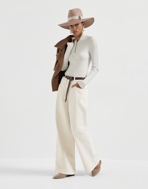 Virgin wool and cashmere sweater Pearl Woman - Brunello Cucinelli