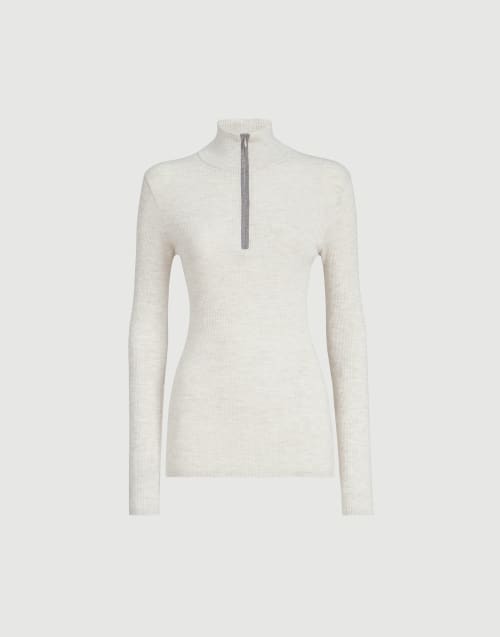 Virgin wool and cashmere sweater Pearl Woman - Brunello Cucinelli