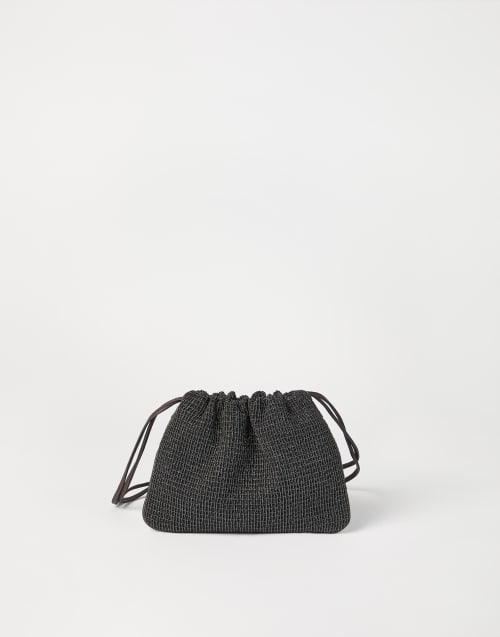 Riding leather soft pochette Black Woman - Brunello Cucinelli