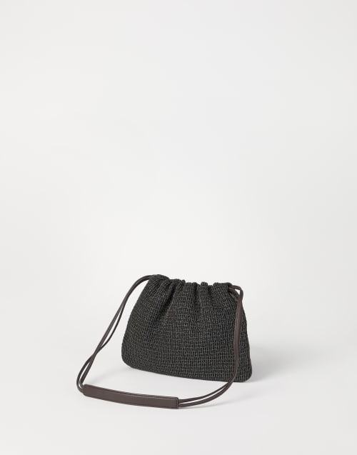 Riding leather soft pochette Black Woman - Brunello Cucinelli