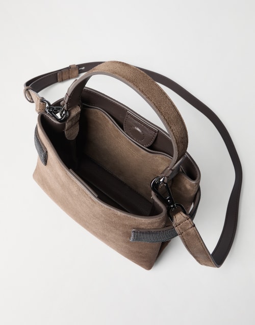 Sac épaule-main Essence petit modèle Marron Femme - Brunello Cucinelli