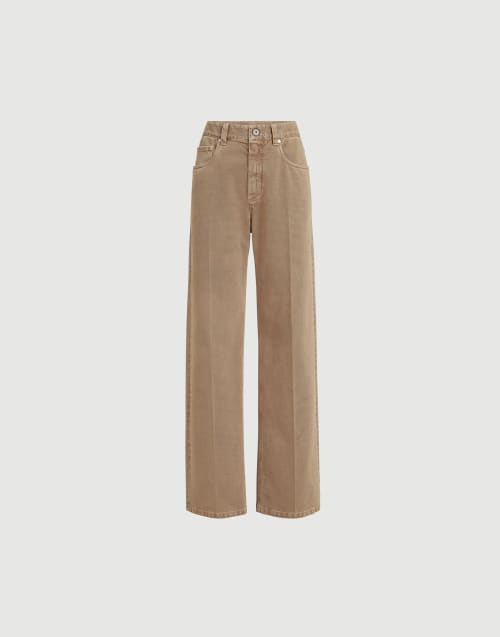Contemporary Loose trousers Light Brown Woman - Brunello Cucinelli