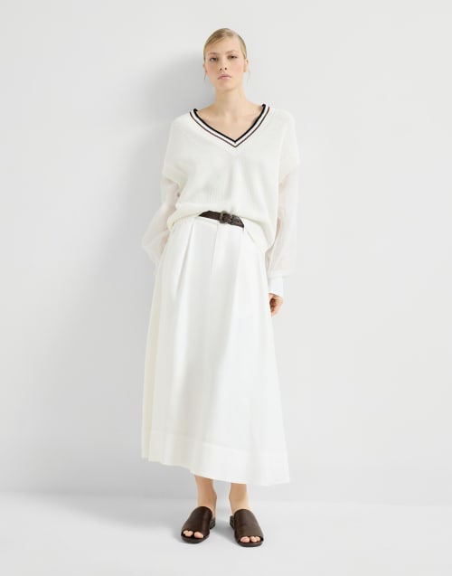 马术风小牛皮穆勒鞋 可可色 女款 - Brunello Cucinelli