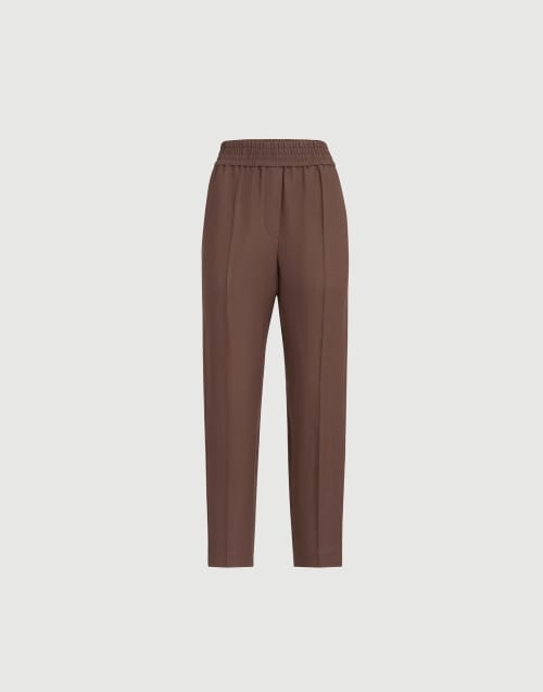 Baggy trousers Cocoa Woman - Brunello Cucinelli