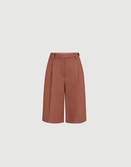 Bermuda Sartorial Rouge Brique Femme - Brunello Cucinelli