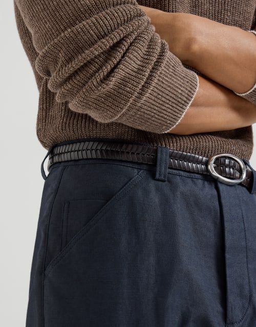 Pantalón de panamá Azul Aviación Hombre - Brunello Cucinelli