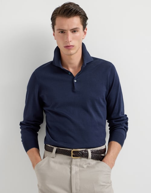 Pull en maille Bleu Marine Homme - Brunello Cucinelli