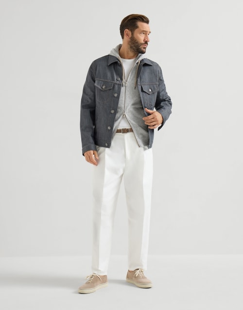 卫衣风格羊绒开衫 卵石 男款 - Brunello Cucinelli