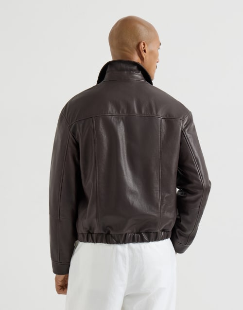 Nappa leather jacket Chocolate Man - Brunello Cucinelli