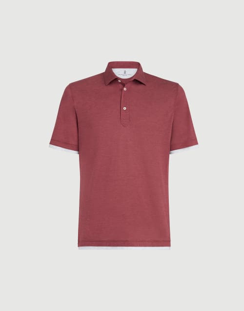 Polo de jersey Coral Hombre - Brunello Cucinelli