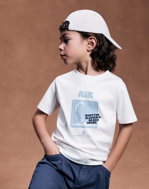 Luxury t-shirts and shirts for boys | Brunello Cucinelli
