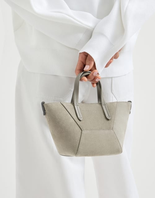 スエード BC Duo バッグ（ミニ） カーキ レディース - Brunello Cucinelli