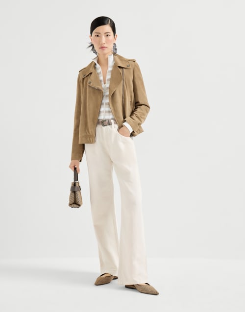 Cotton cardigan Beige Woman - Brunello Cucinelli