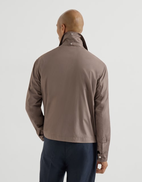 Unlined outerwear jacket Hazelnut Man - Brunello Cucinelli
