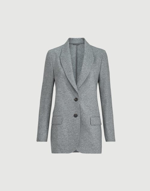 Deconstructed blazer Grey Woman - Brunello Cucinelli