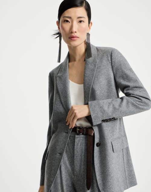 Deconstructed blazer Grey Woman - Brunello Cucinelli