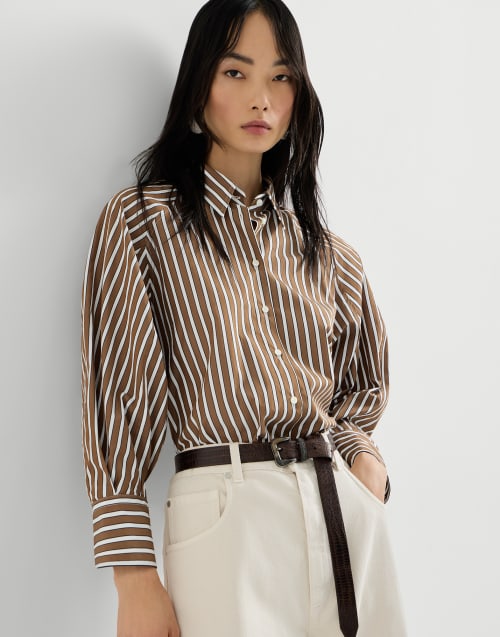 レディース シルク＆コットンシャツ | Brunello Cucinelli