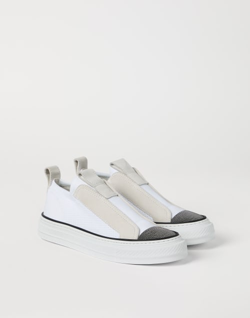 Sneakers with monili White Woman - Brunello Cucinelli