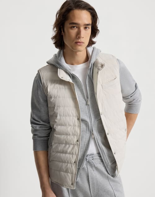 Taffeta down jacket Panama Man - Brunello Cucinelli