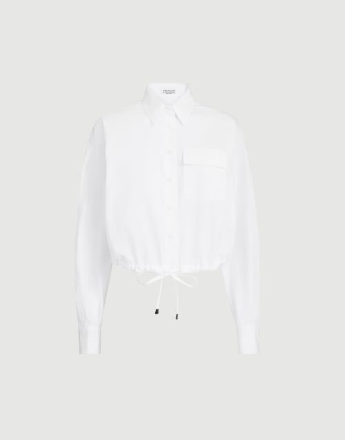 Crop shirt White Woman - Brunello Cucinelli