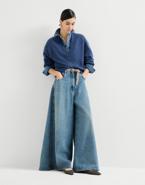 Suede slingback flats Brown Woman - Brunello Cucinelli