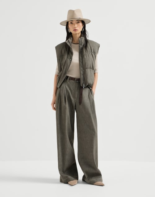 リブジャージー トップ ライトベージュ レディース - Brunello Cucinelli