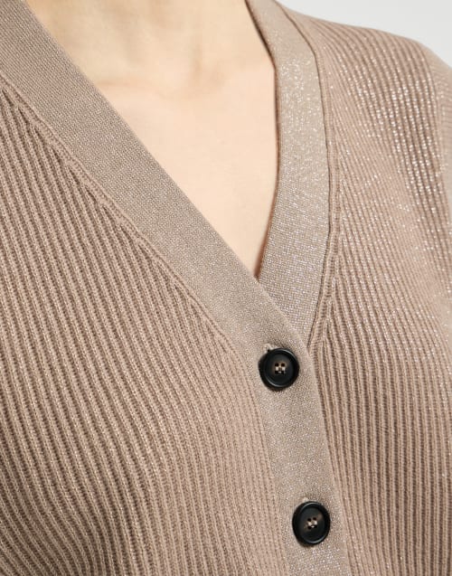 Cashmere knit vest Light Brown Woman - Brunello Cucinelli