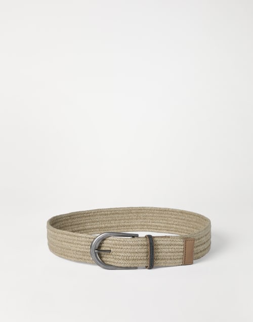 Braided belt Beige Woman - Brunello Cucinelli